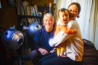 施術に訪れた家族